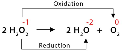 Disproportionation of H2O2