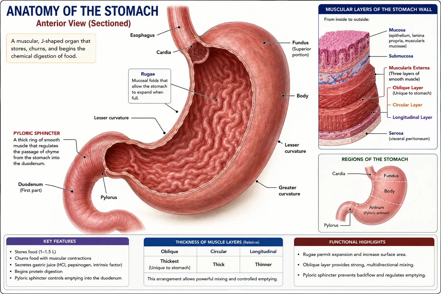 Anatomy of the Stomach